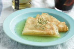 クレープシュゼット風オレンジソースのクレープ