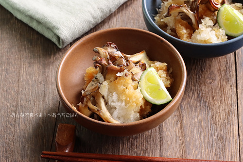 舞茸のすだちおろし和え