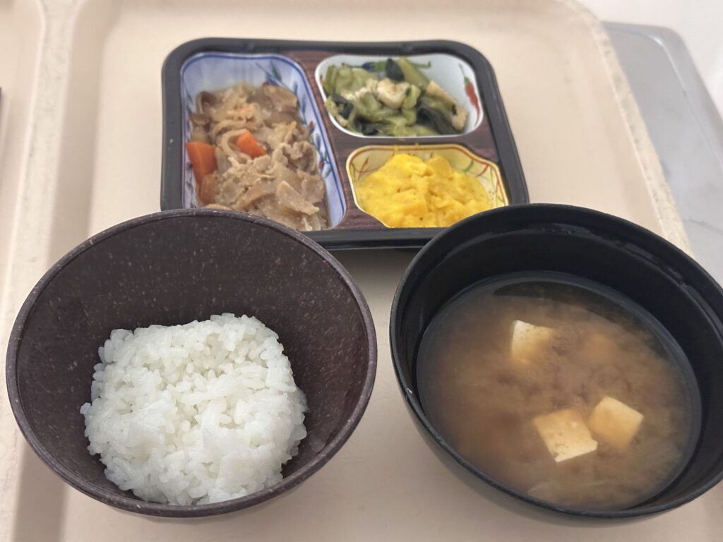 ダイエット入院３日目朝食