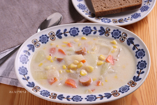 豆乳コーンチャウダー