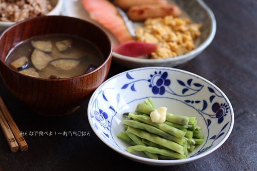 十六ささげの生姜醤油
